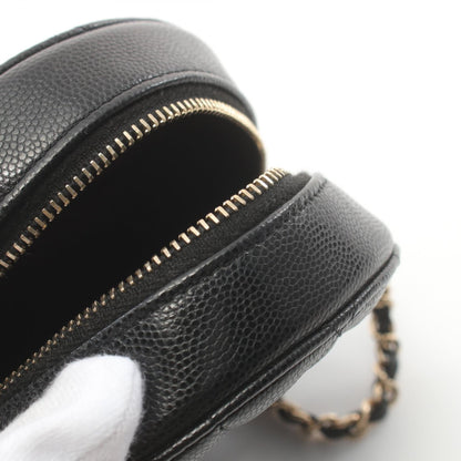 Chanel Caviar Skin Matelasse Shoulder Bag Black
