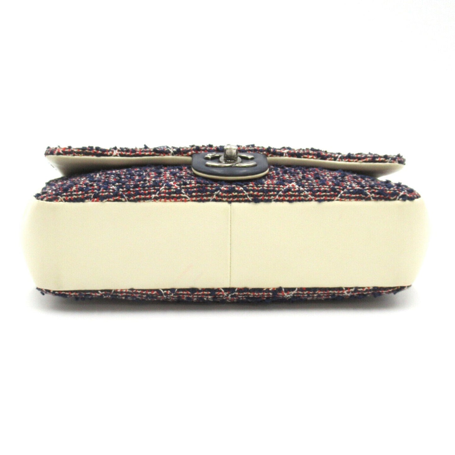 Chanel Matelasse Leather Tweed Shoulder Bag