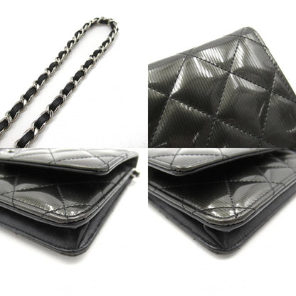 Chanel Patent Leather Chain Wallet Shoulder Bag
