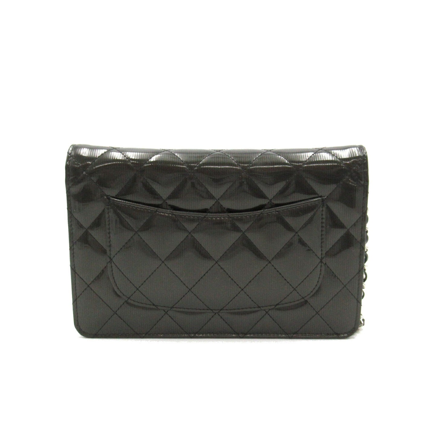 Chanel Patent Leather Chain Wallet Shoulder Bag