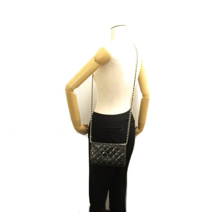 Chanel Patent Leather Chain Wallet Shoulder Bag