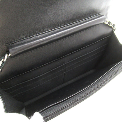 Chanel Patent Leather Chain Wallet Shoulder Bag