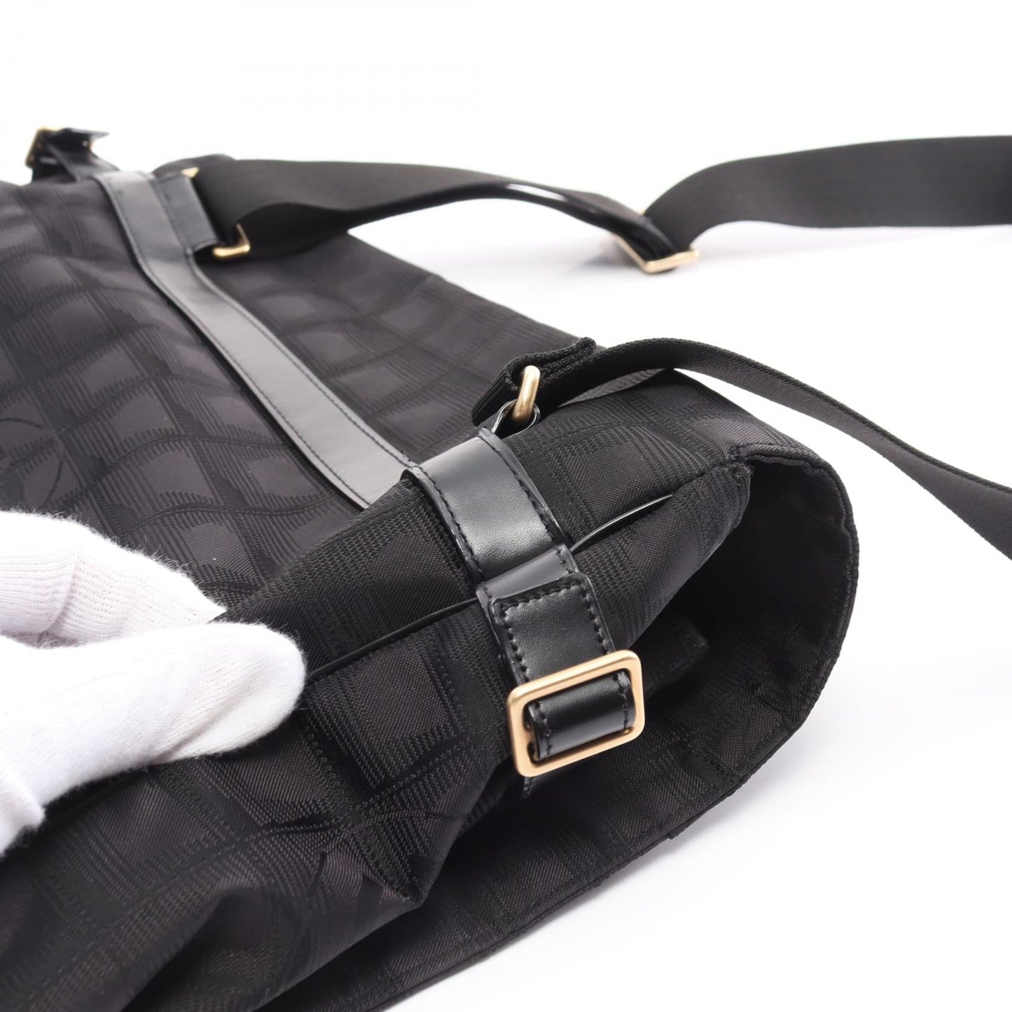 Chanel Nylon Canvas Leather Shoulder Bag