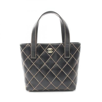 Chanel Wild Stitch Leather Tote Bag A18126
