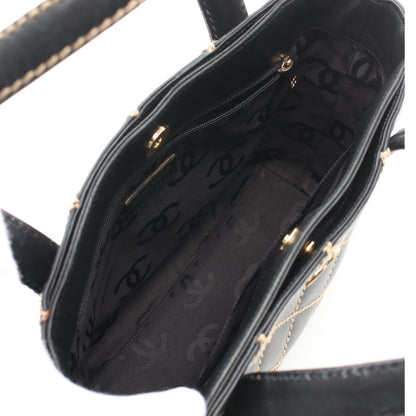 Chanel Wild Stitch Leather Tote Bag A18126