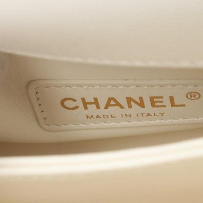 Chanel Coco Handle XXS Top Handle Bag White