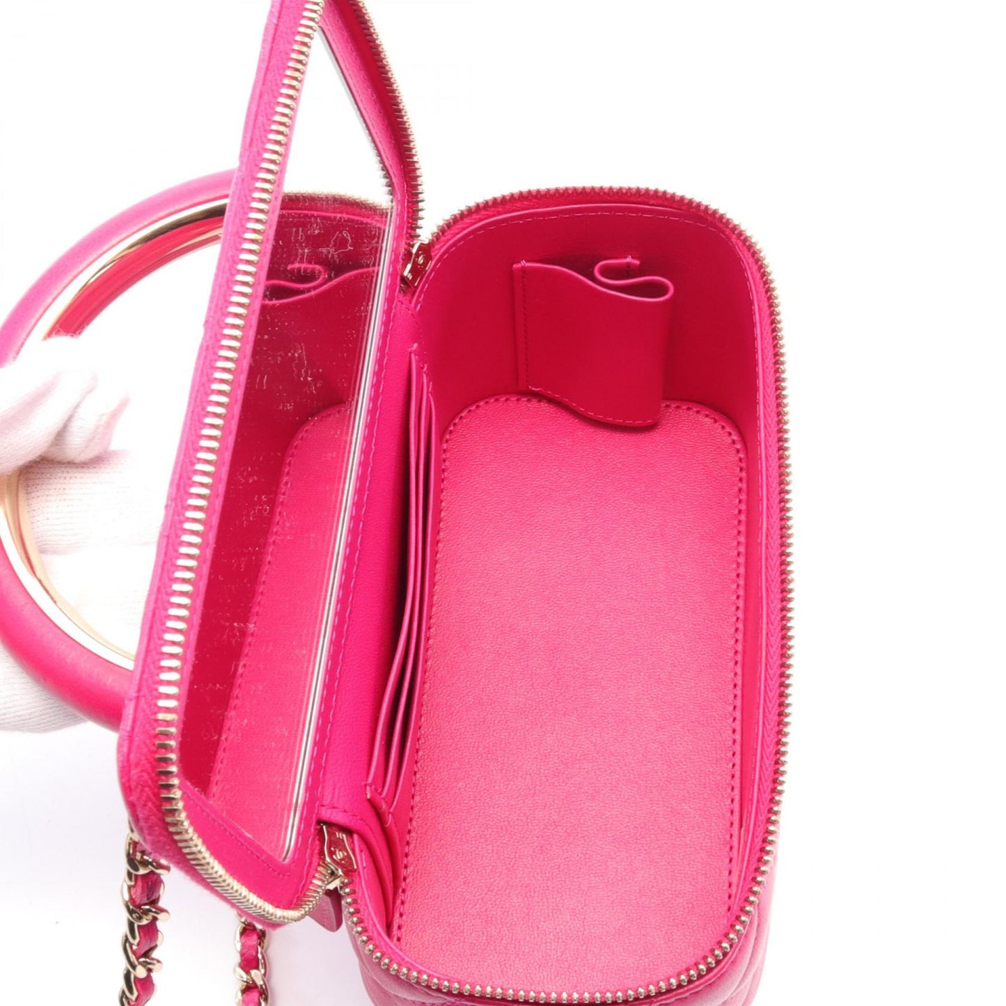Chanel Matelasse Leather Vanity Shoulder Bag