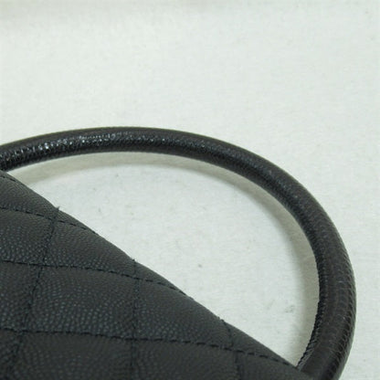 Chanel CC Caviar Top Handle Handbag Leather Crossbody Bag A92991 in Great Condition