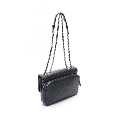 Chanel Leather Matelasse Shoulder Bag Black