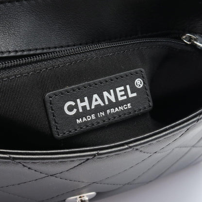 Chanel Leather Matelasse Shoulder Bag Black