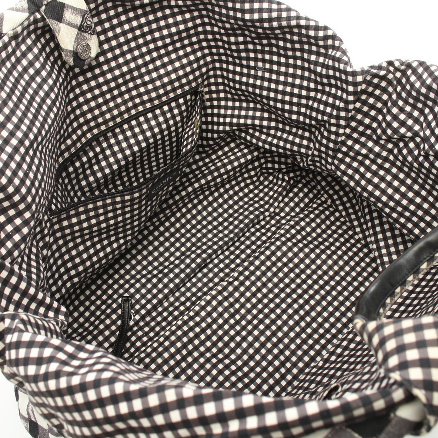 Chanel Canvas Leather Cruise Line Tote Bag