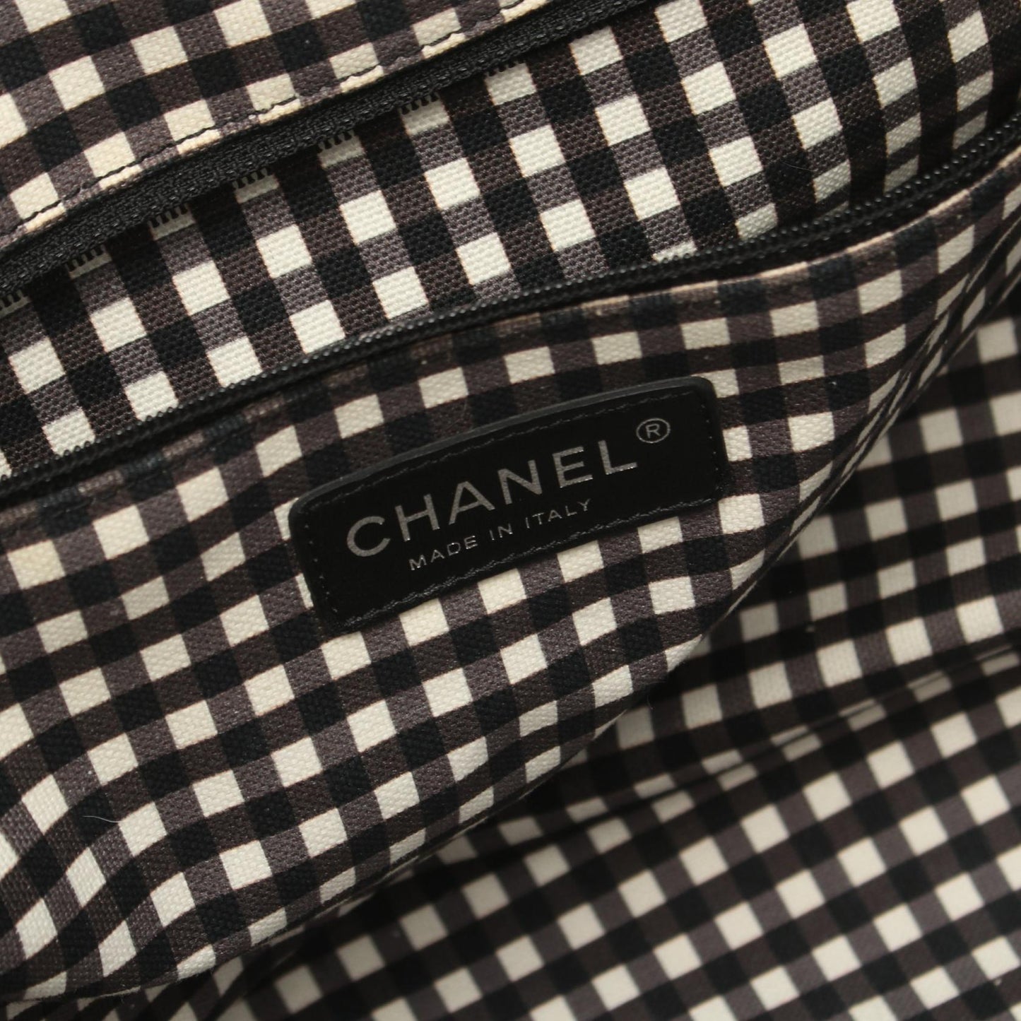 Chanel Canvas Leather Cruise Line Tote Bag