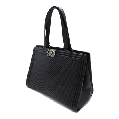 Chanel Boy V-Stitch Lambskin Tote Bag