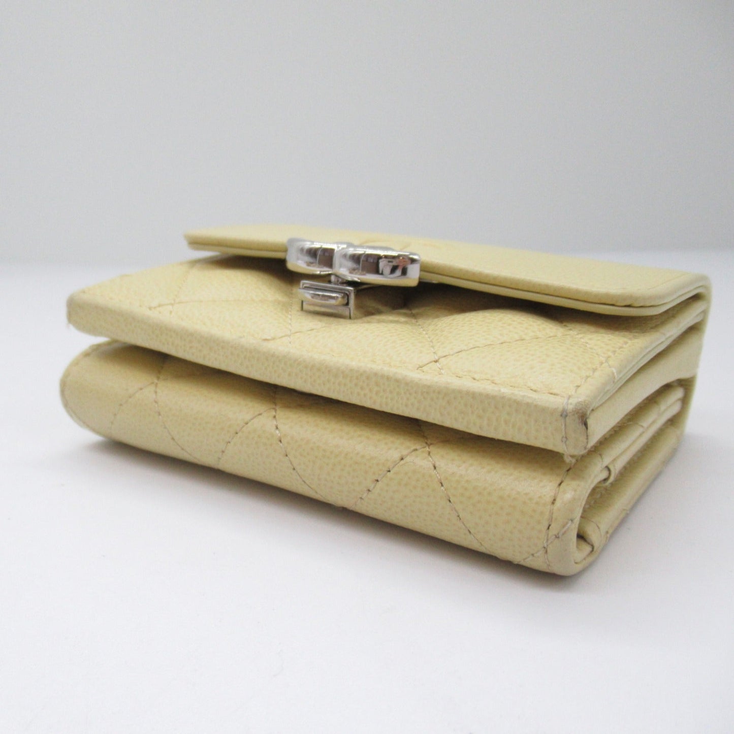 Chanel CC Three-fold Wallet Leather Short Wallet AP1173 in New Condition