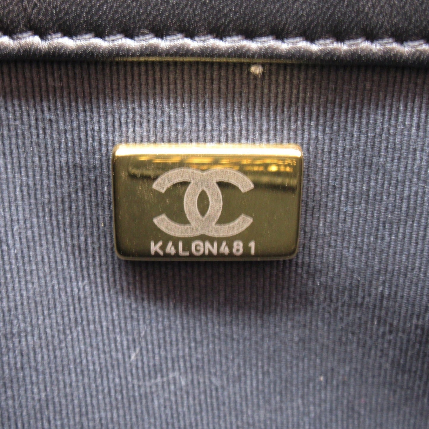 Chanel Boy Lambskin Chain Shoulder Bag Black