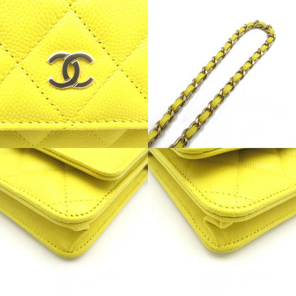 Chanel Caviar Skin Matelasse Chain Wallet Bag