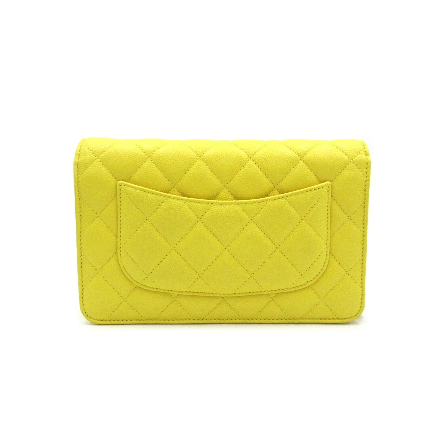Chanel Caviar Skin Matelasse Chain Wallet Bag