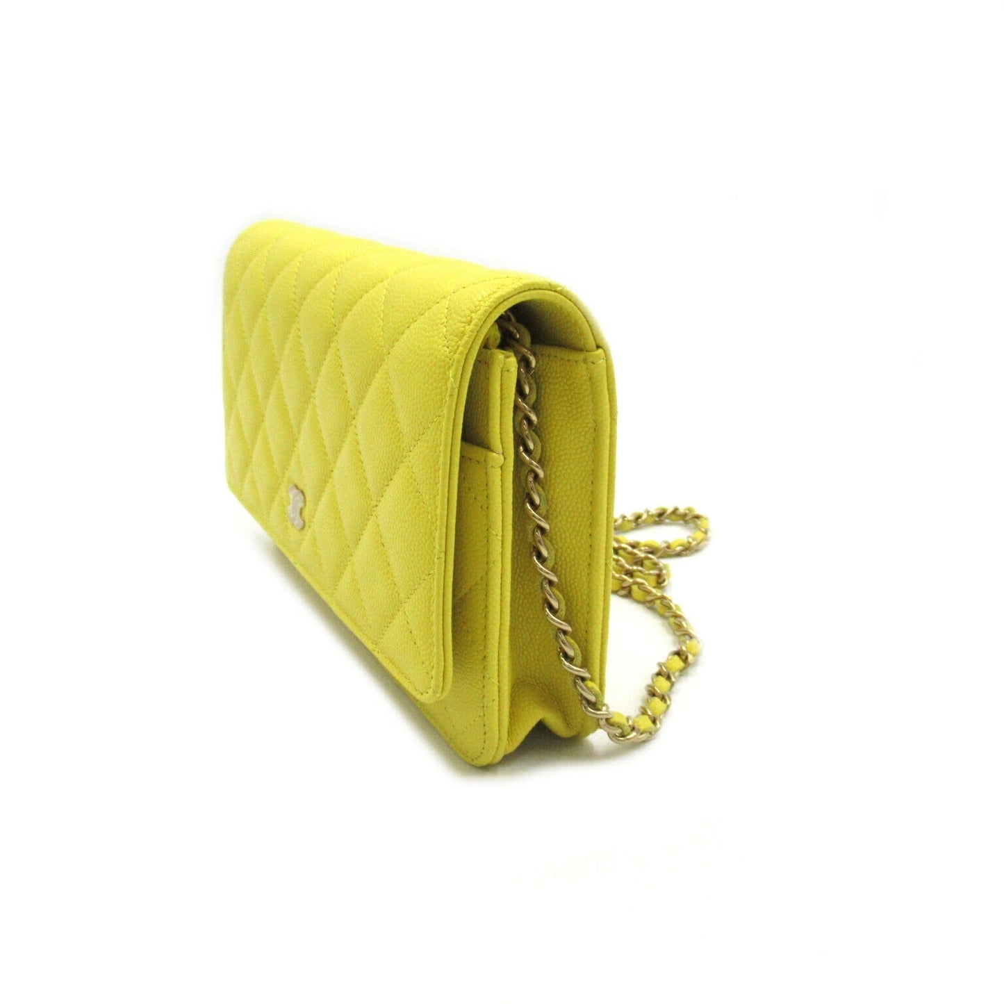 Chanel Caviar Skin Matelasse Chain Wallet Bag