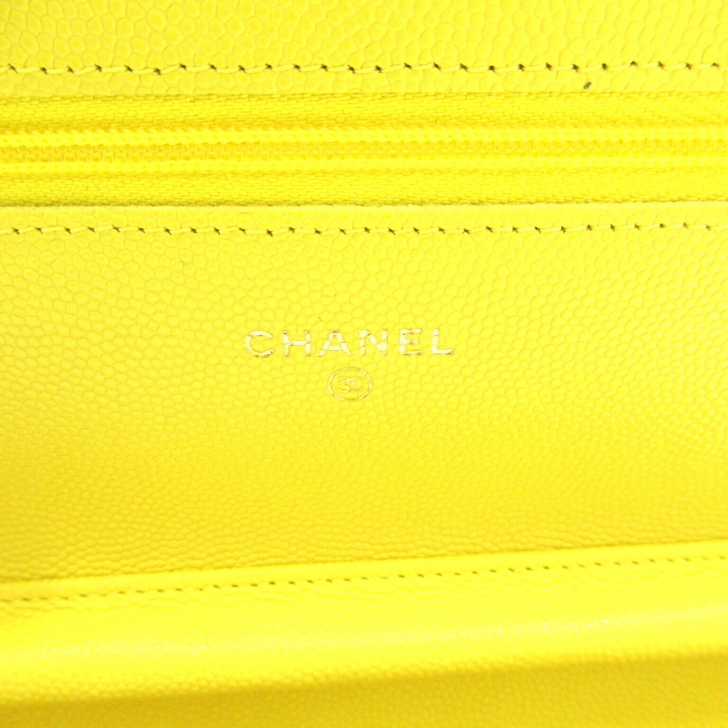 Chanel Caviar Skin Matelasse Chain Wallet Bag