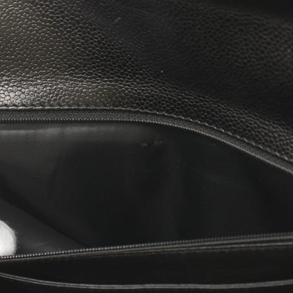 Chanel CC Caviar Matelasse Handbag Leather Handbag A12397 in New Condition