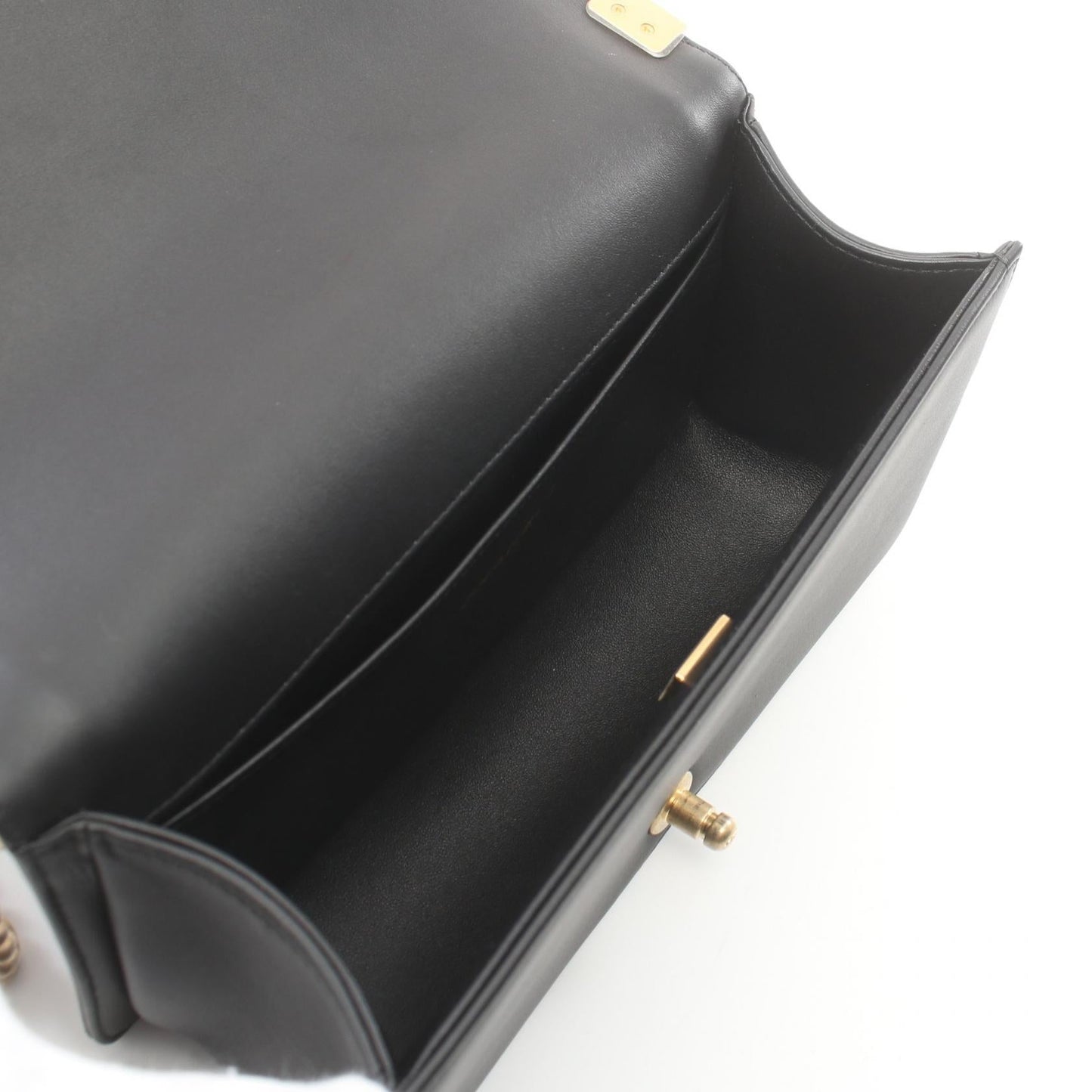 Chanel Boy Matelasse Shoulder Bag Black