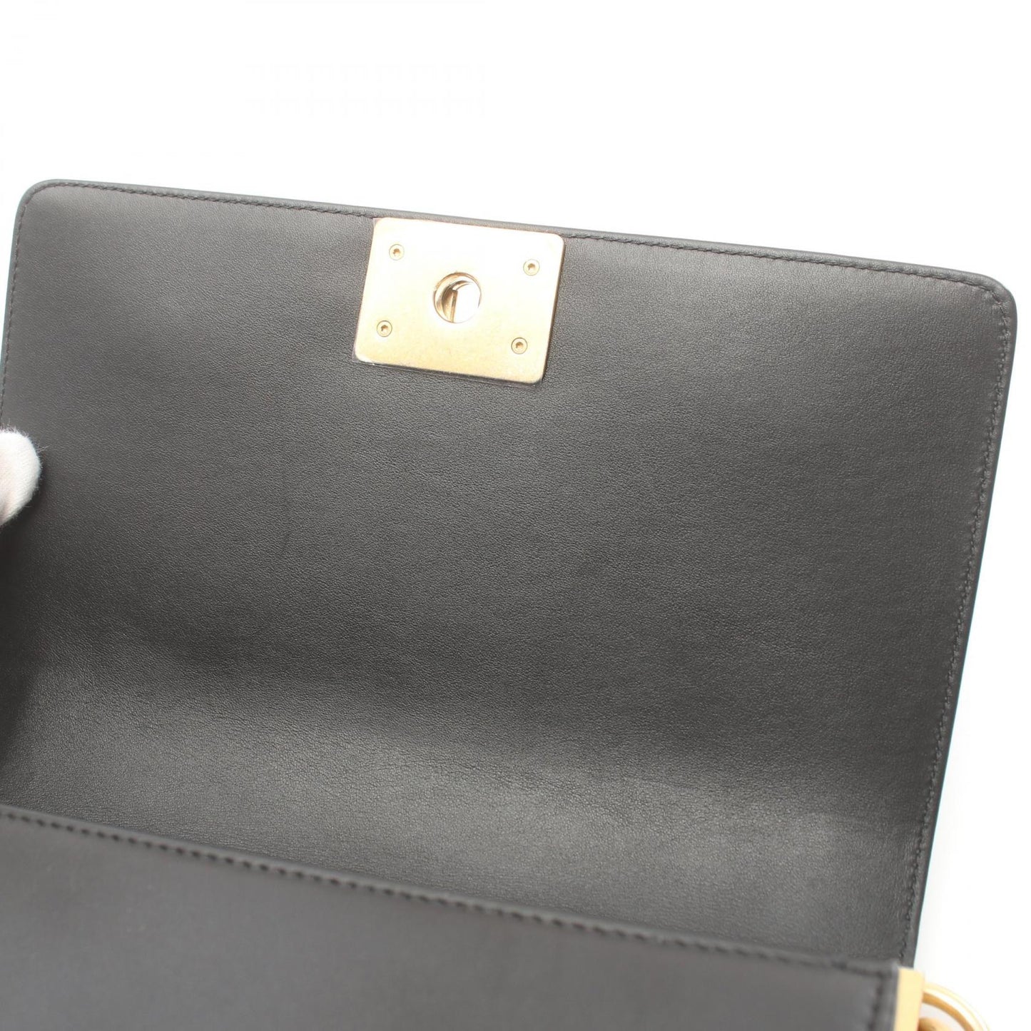 Chanel Boy Matelasse Shoulder Bag Black