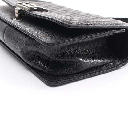 Chanel Boy Matelasse Shoulder Bag Black A67086