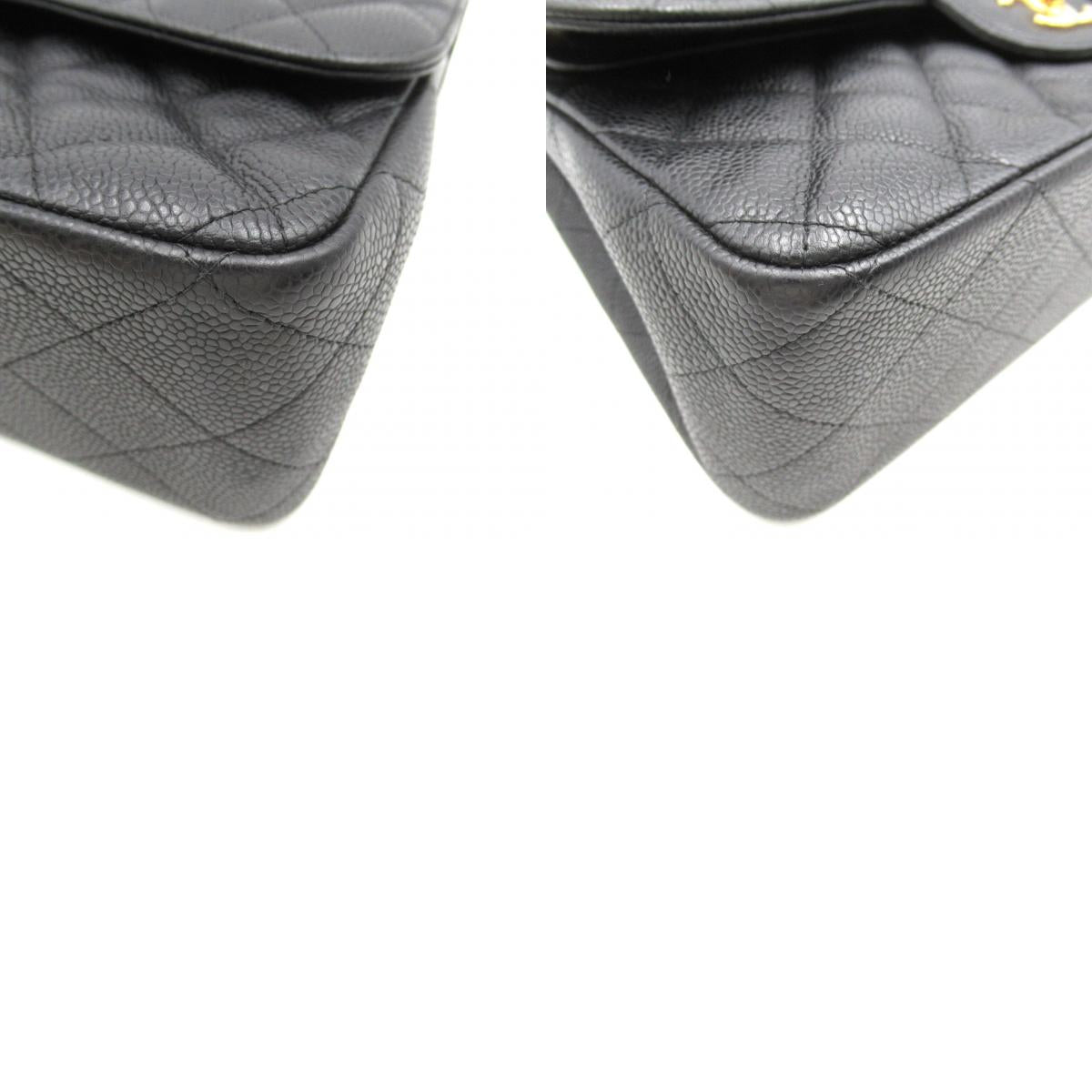 Chanel Caviar Skin Chain Shoulder Bag Black