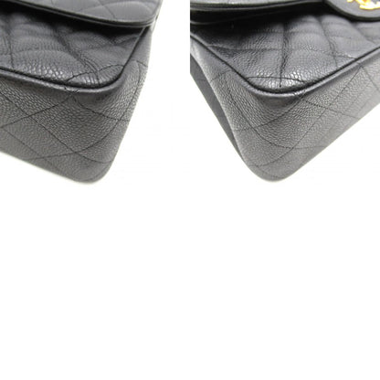 Chanel Caviar Skin Chain Shoulder Bag Black