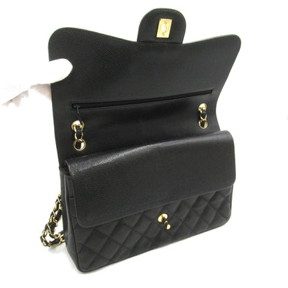 Chanel Caviar Skin Chain Shoulder Bag Black