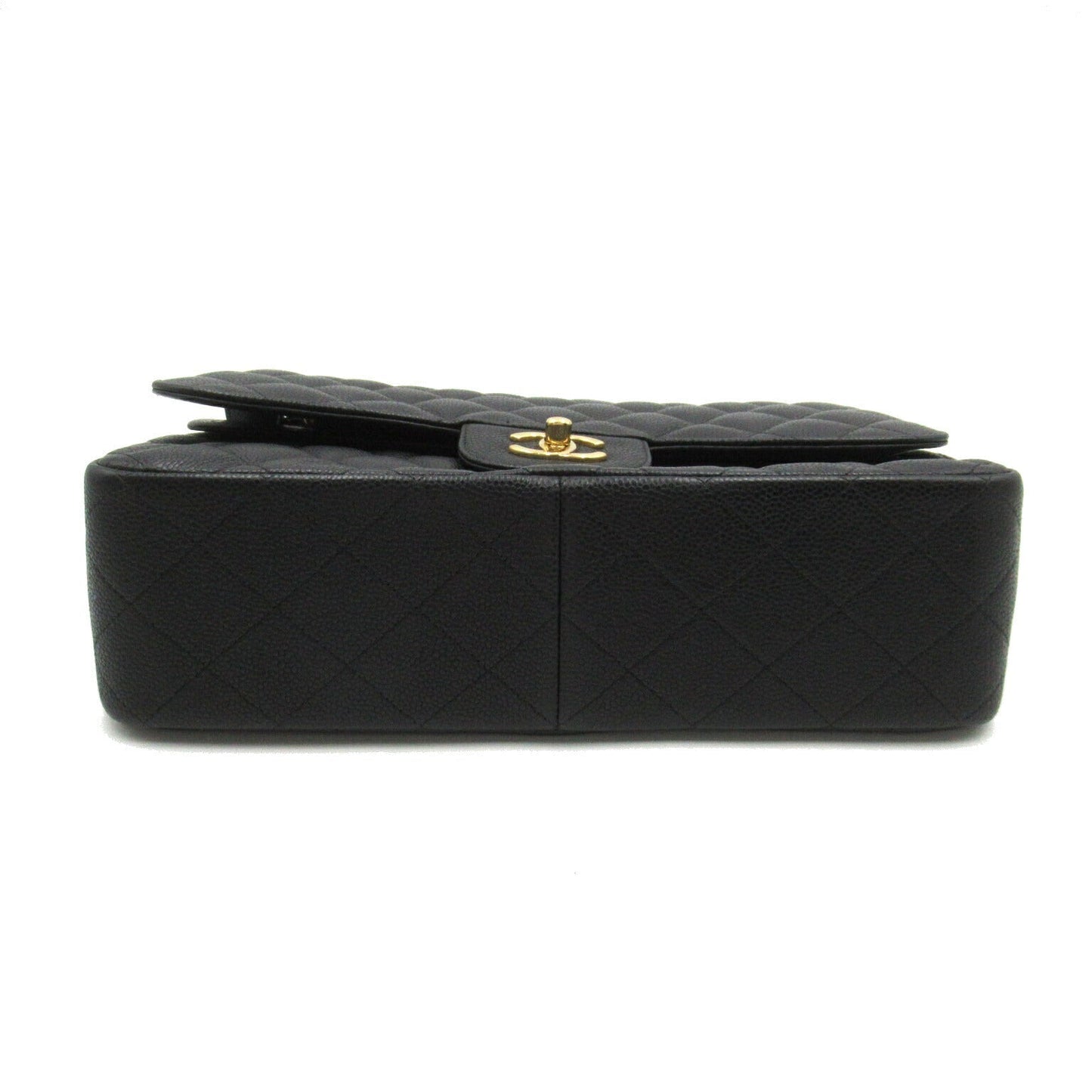 Chanel Caviar Skin Chain Shoulder Bag Black