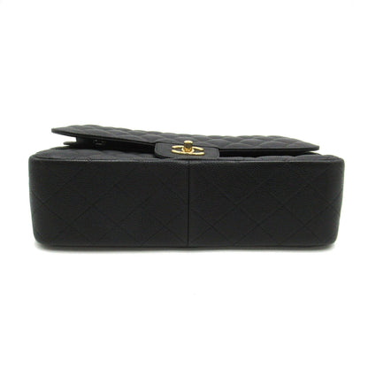 Chanel Caviar Skin Chain Shoulder Bag Black