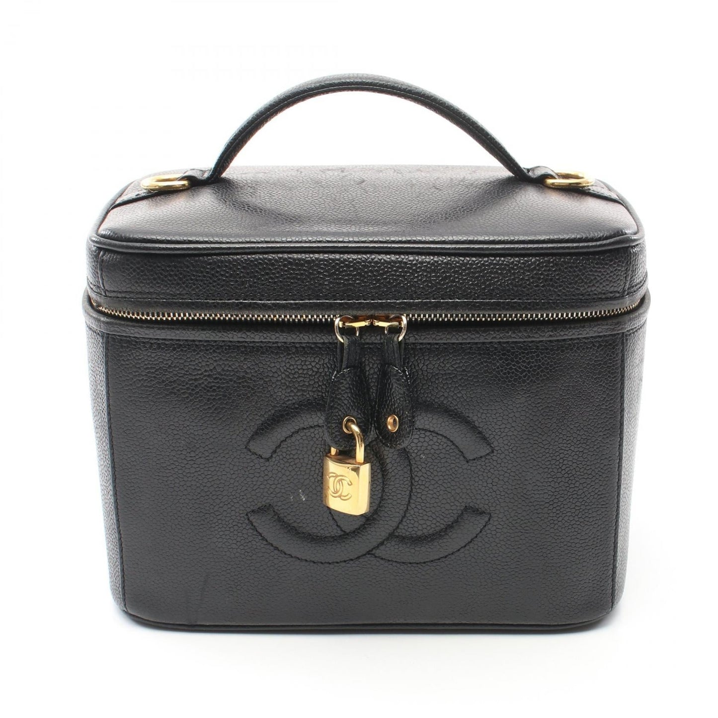 Chanel CC Caviar Vanity Handbag  Leather Handbag A06238 in New Condition