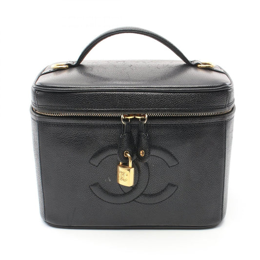 Chanel CC Caviar Vanity Handbag  Leather Handbag A06238 in New Condition
