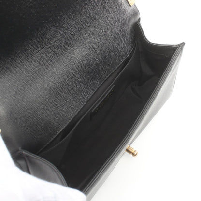 Chanel Boy Caviar Shoulder Bag Black