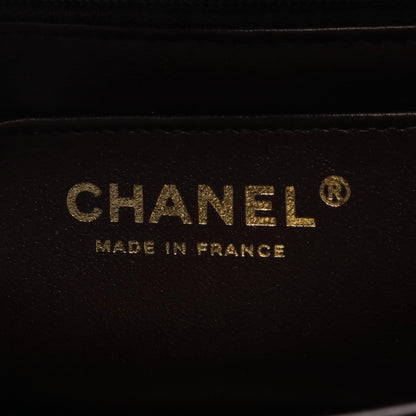 Chanel CC Matelasse Mini Top Handle Flap Bag  Leather Shoulder Bag AS2431