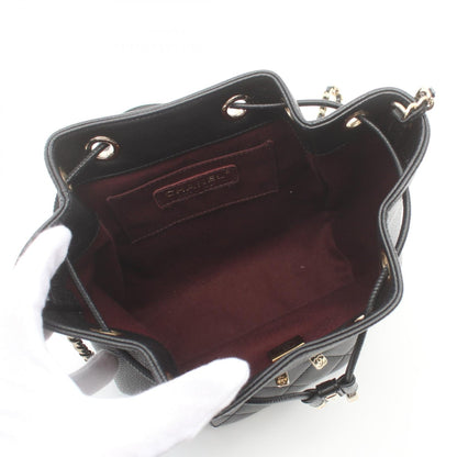 Chanel Caviar Matelasse Bucket Shoulder Bag AS2353