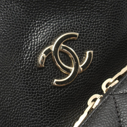 Chanel Caviar Matelasse Bucket Shoulder Bag AS2353