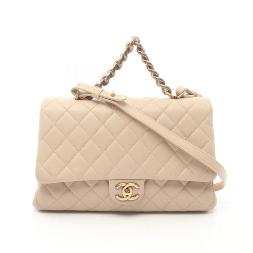 Chanel CC Quilted Caviar Chain Handle Bag Leather Handbag A93443 in New Condition