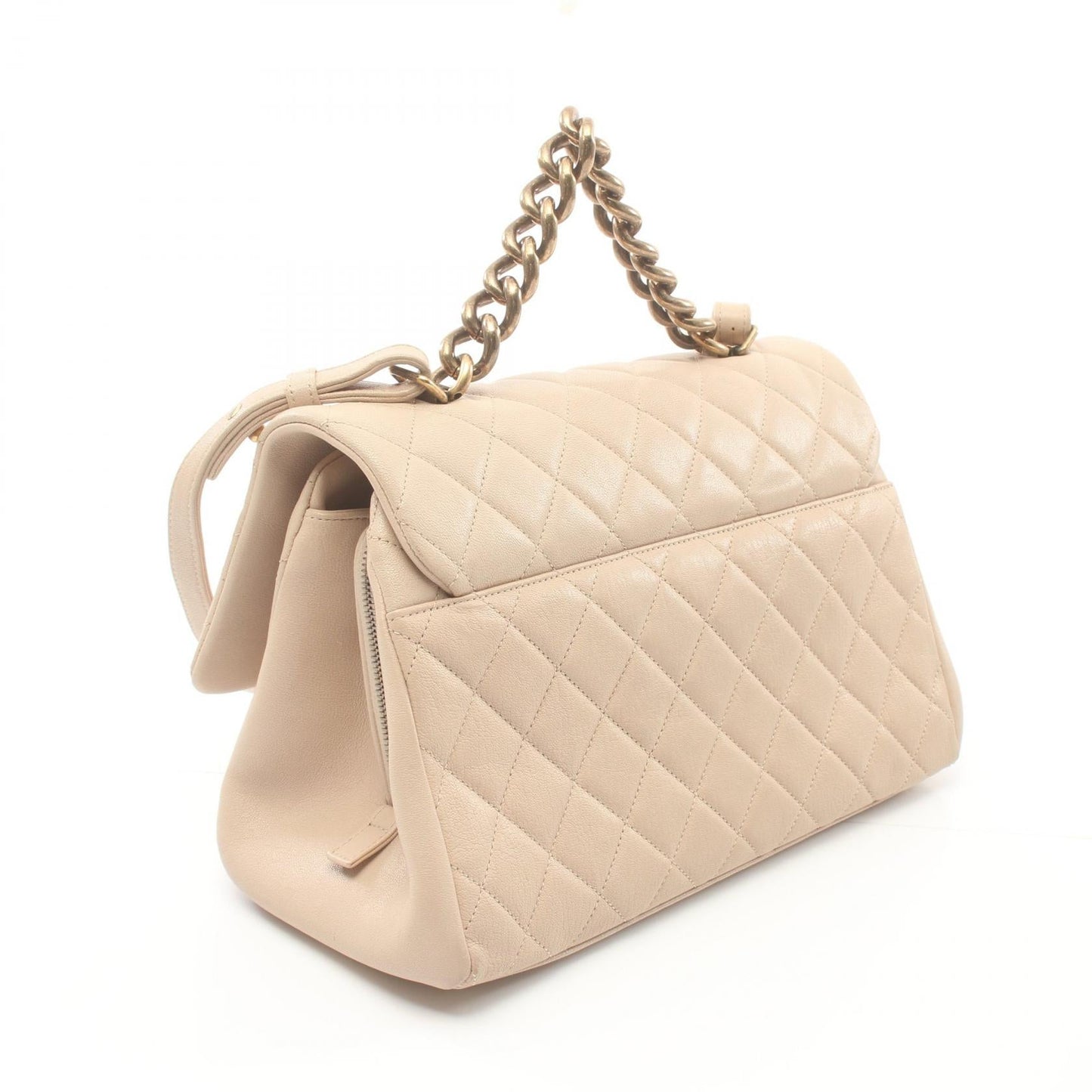 Chanel CC Quilted Caviar Chain Handle Bag Leather Handbag A93443 in New Condition