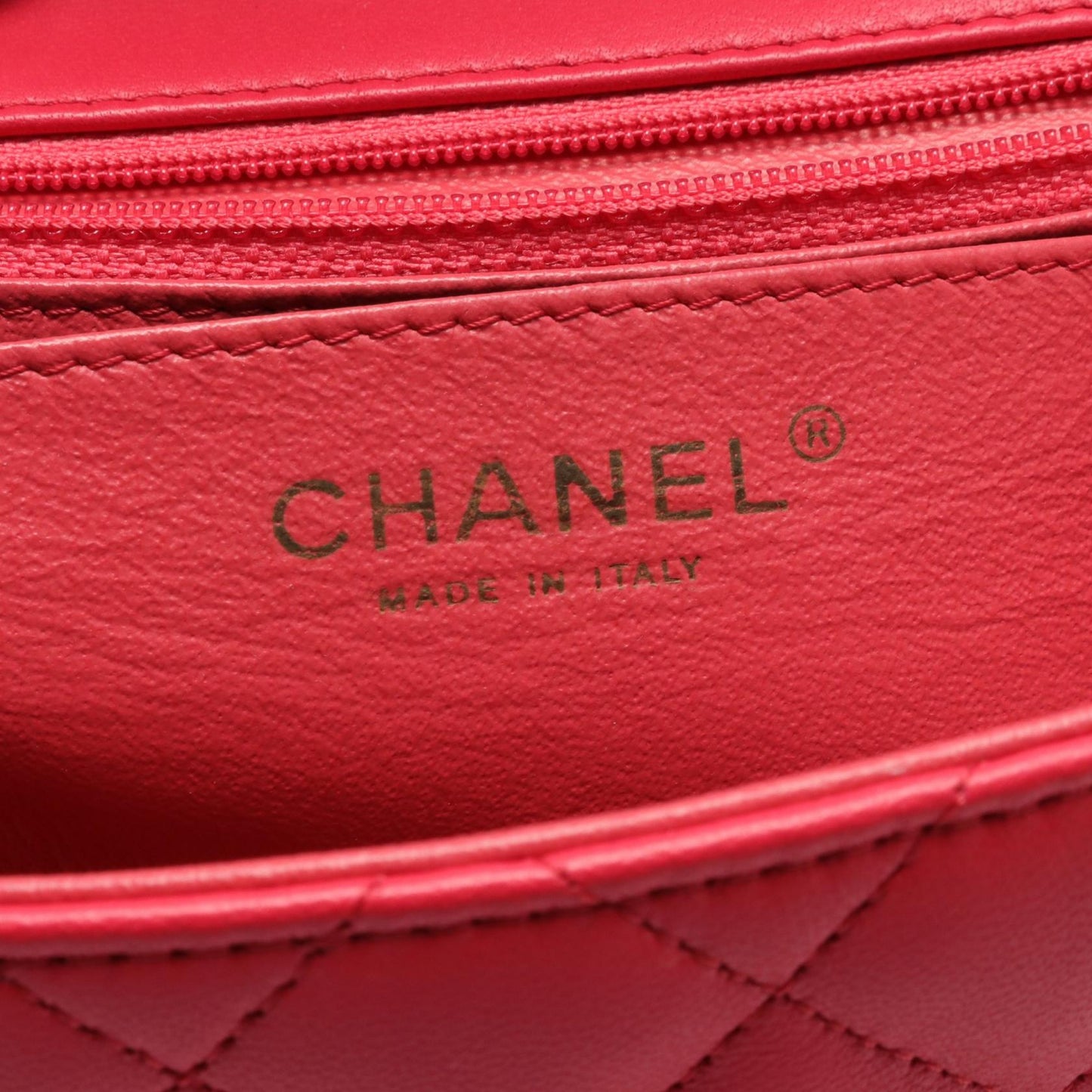 Chanel Mini Square Classic Single Flap Bag Leather Shoulder Bag