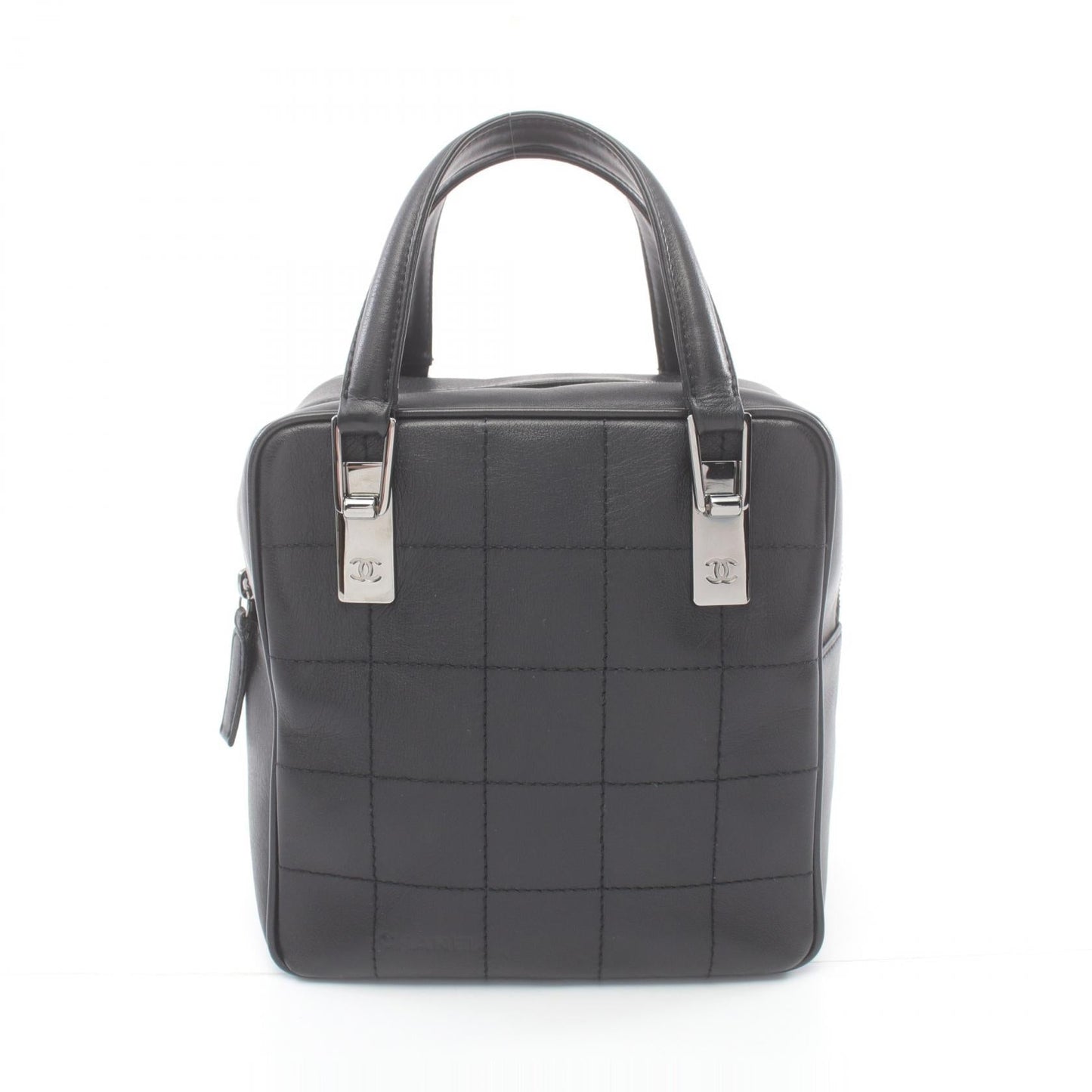 Chanel Leather Chocobar Handbag Black