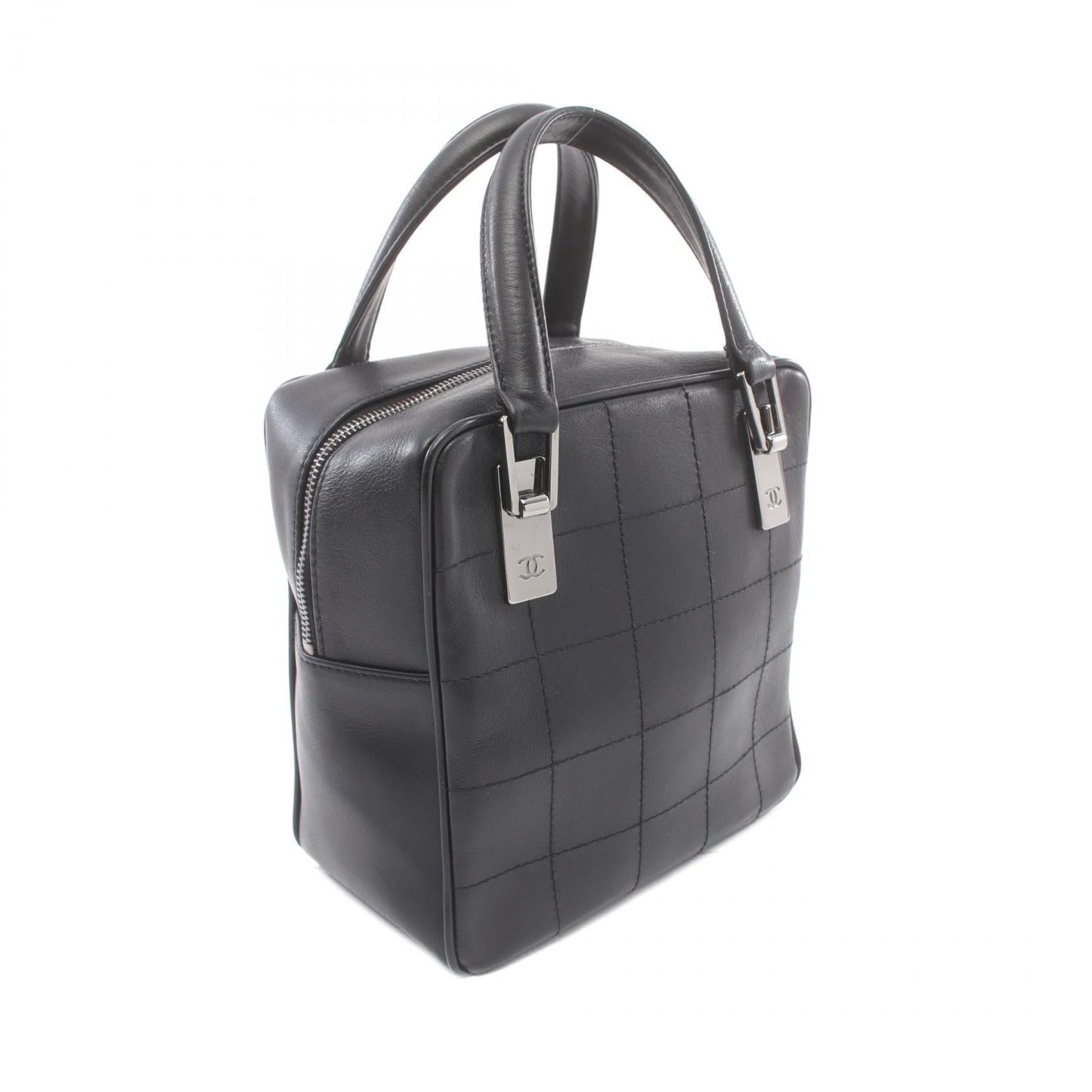 Chanel Leather Chocobar Handbag Black