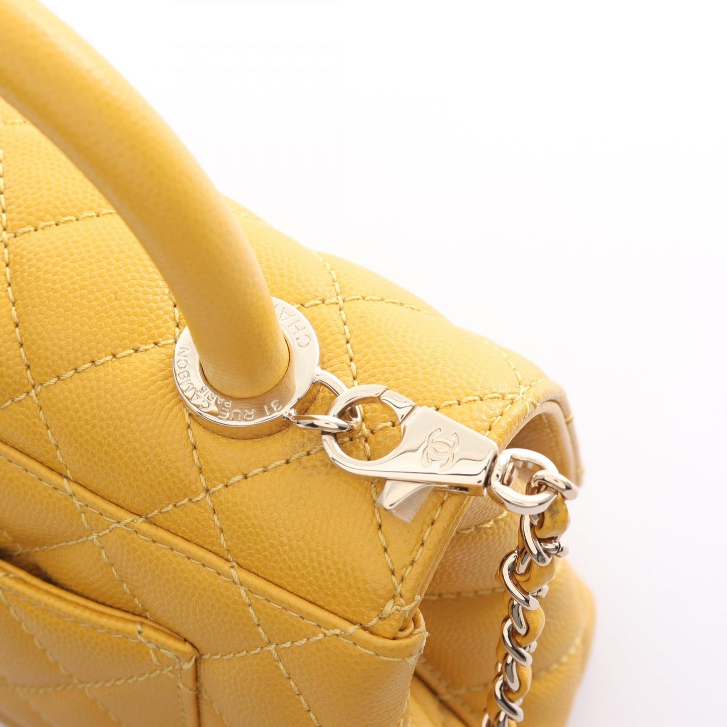 Chanel CC Handle XXS Bag Leather Handbag AS2215
