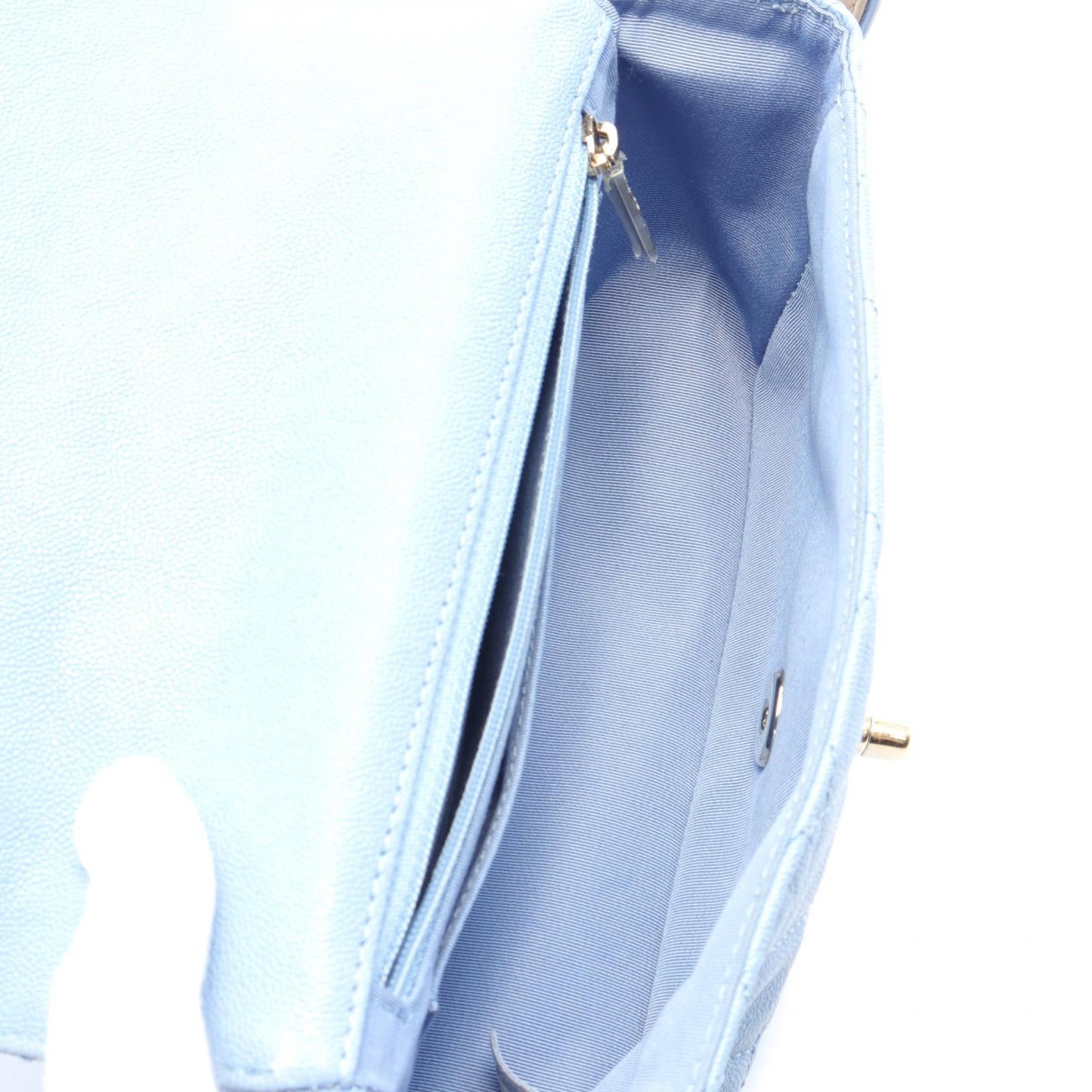 Chanel Caviar Shoulder Bag Blue