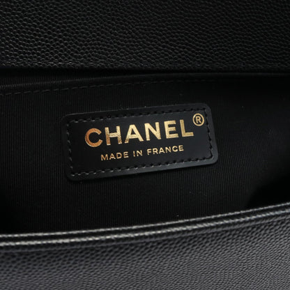 Chanel Boy Matelasse Shoulder Bag Black
