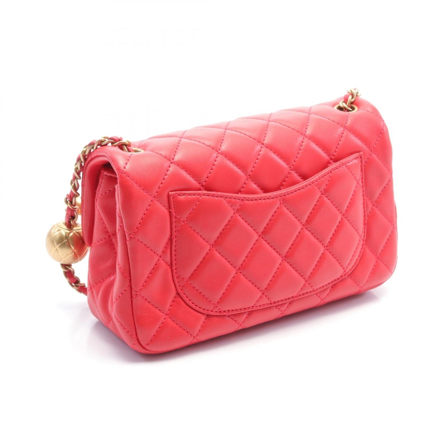 Chanel CC Pearl Crush Mini Flap Bag  Leather Shoulder Bag AS1787
