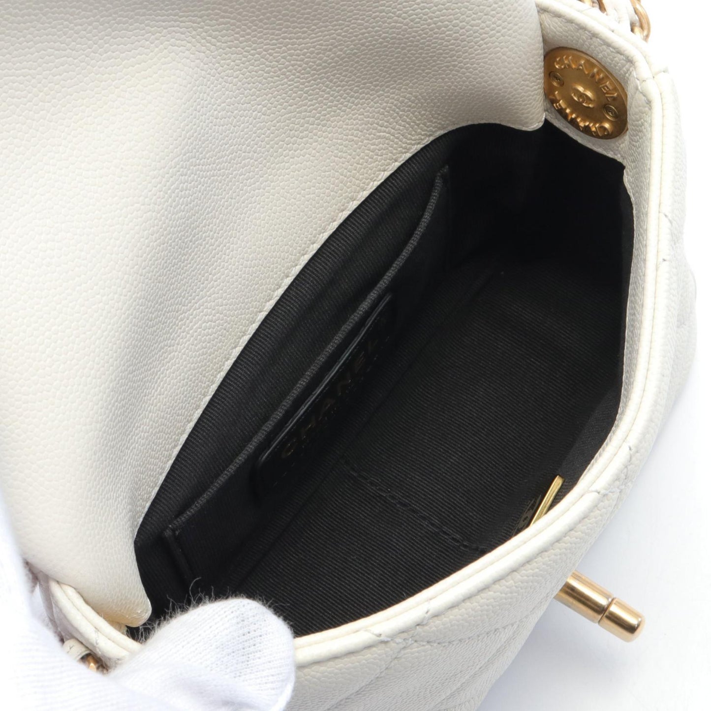 Chanel Mini Matelasse Shoulder Bag Caviar Skin
