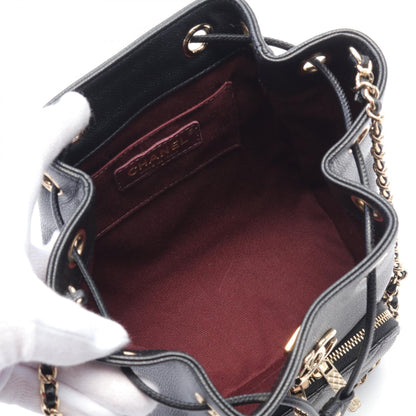 Chanel Matelasse Bucket Shoulder Bag Black