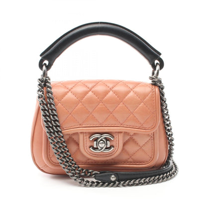 Chanel Leather Shoulder Bag Brown/Black